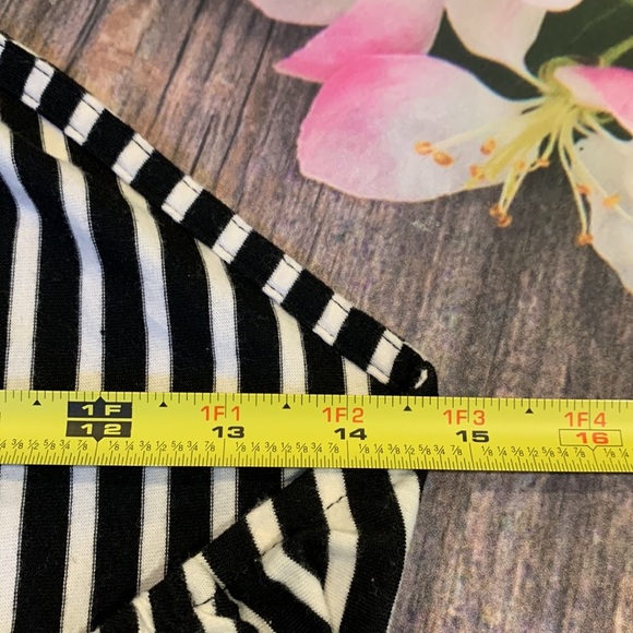 ASOS Black & White Striped Mini Dress • Sz M - Picture 7 of 8